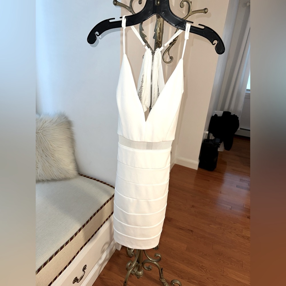 Macys white graduation or cocktail dress. Size 6